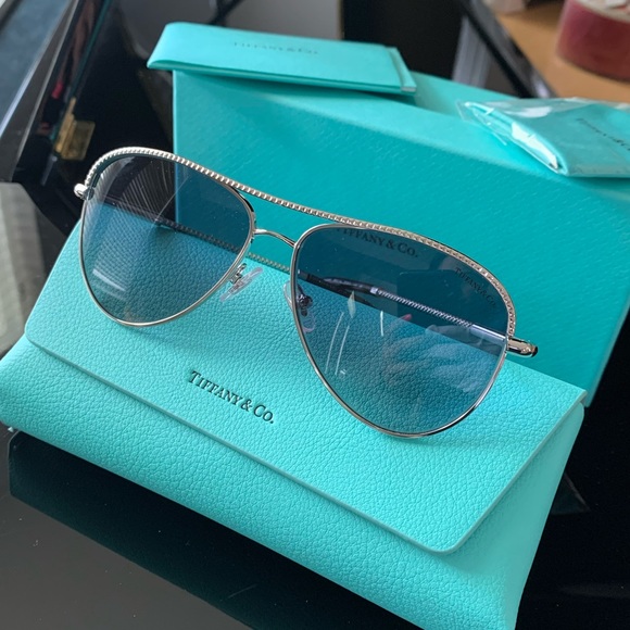 Tiffany & Co. Accessories - Tiffany & Co. | Silver Aviator Sunglasses